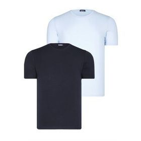 Dewberry T8569 Bisiklet Yaka Mavi Erkek T-shirt