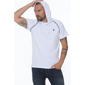 Dewberry T8570 Kapşonlu Beyaz Erkek T-shirt