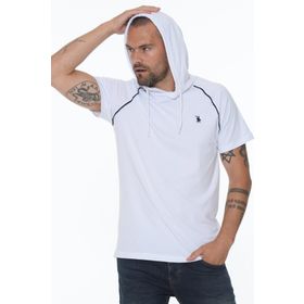 Dewberry T8570 Kapşonlu Beyaz Erkek T-shirt