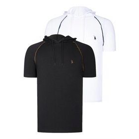 Dewberry T8570 Kapşonlu Beyaz Erkek T-shirt