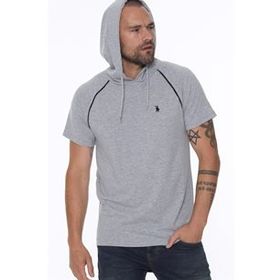 Dewberry T8570 Kapşonlu Gri Erkek T-shirt