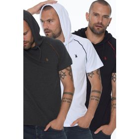 Dewberry T8570 Kapşonlu Lacivert Erkek T-shirt