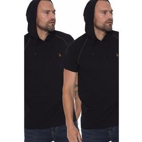 Dewberry T8570 Kapşonlu Siyah Erkek T-shirt