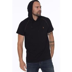 Dewberry T8570 Kapşonlu Siyah Erkek T-shirt