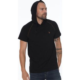 Dewberry T8570 Kapşonlu Siyah Erkek T-shirt