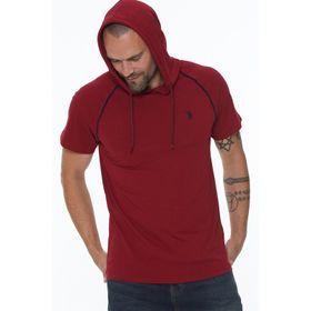 Dewberry T8570 Kapüşonlu Bordo Erkek T-shirt