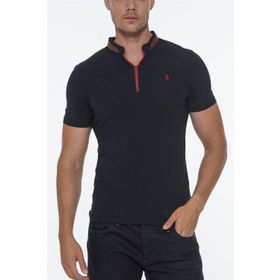 Dewberry T8571 Fermuarlı Lacivert Erkek T-shirt