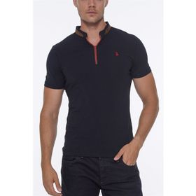 Dewberry T8571 Fermuarlı Lacivert Erkek T-shirt