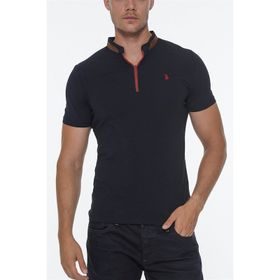 Dewberry T8571 Fermuarlı Lacivert Erkek T-shirt