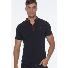 Dewberry T8571 Fermuarlı Lacivert Erkek T-shirt