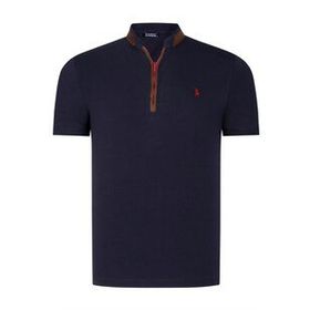 Dewberry T8571 Fermuarlı Lacivert Erkek T-shirt