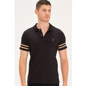 Dewberry T8585 Siyah Camel Erkek T-Shirt