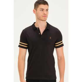 Dewberry T8585 Siyah Camel Erkek T-Shirt