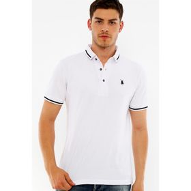 Dewberry T8586 Beyaz Erkek Polo Yaka T-shirt