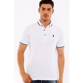 Dewberry T8586 Beyaz Erkek Polo Yaka T-shirt