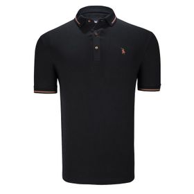 Dewberry T8586 Siyah Erkek Polo Yaka T-shirt