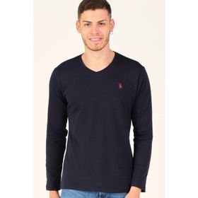 Dewberry T8587 Gece Mavisi Erkek Uzun Kol T-Shirt