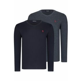 Dewberry T8587 V Yaka Antrasit Erkek Sweatshirt
