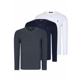 Dewberry T8587 V Yaka Antrasit Erkek Sweatshirt