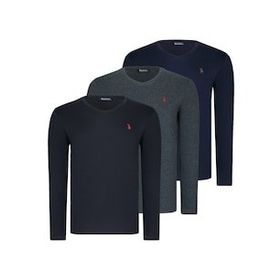 Dewberry T8587 V Yaka Antrasit Erkek Sweatshirt