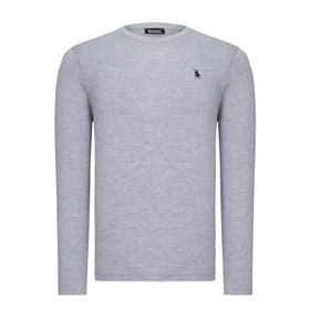 Dewberry T8588 Açık Gri Erkek Uzun Kol T-Shirt