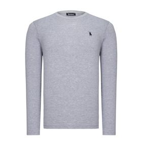 Dewberry T8588 Açık Gri Erkek Uzun Kol T-Shirt