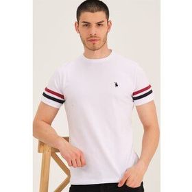 Dewberry T8589 Beyaz Erkek T-Shirt