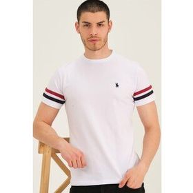 Dewberry T8589 Beyaz Erkek T-Shirt
