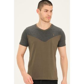 Dewberry T8591 Haki Erkek T-shirt