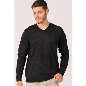 Dewberry V0036 Antrasit Erkek V-neck Kazak
