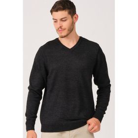 Dewberry V0036 Antrasit Erkek V-neck Kazak