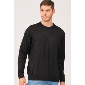 Dewberry V0091 Siyah Erkek Battal Oversize Kazak