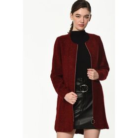 Dewberry Z6603 Bordo Kadın Kaban
