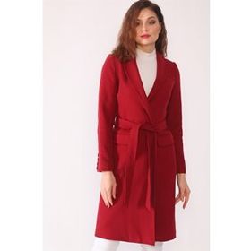 Dewberry Z6628 Bordo Kadın Palto