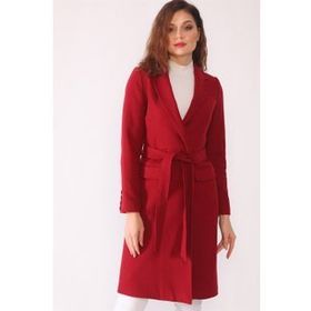 Dewberry Z6628 Bordo Kadın Palto