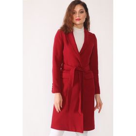 Dewberry Z6628 Bordo Kadın Palto
