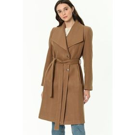 Dewberry Z6639 Açık Camel Kadın Palto