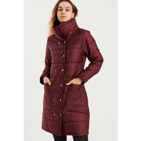 Dewberry Z6647 Bordo Kadın Kaban