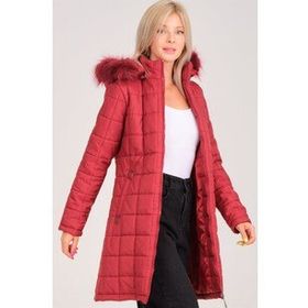 Dewberry Z6653 Açık Bordo Bayan Kaban