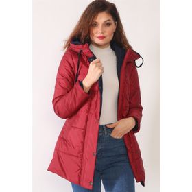 Dewberry Z6660 Bordo Kadın Kaban