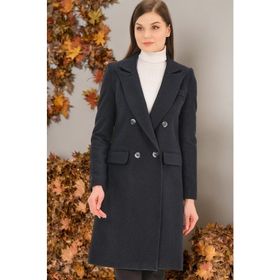Dewberry Z6672 Lacivert Kadın Palto