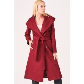 Dewberry Z6679 Bordo Kadın Palto