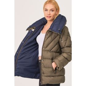 Dewberry Z6683 Haki Kadın Mont