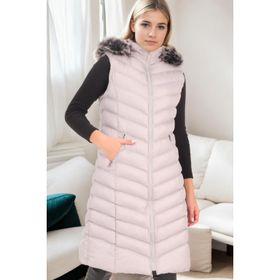 Dewberry Z6684 Gri Kadın Yelek