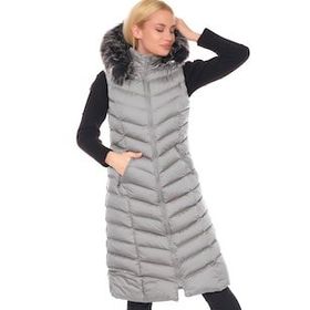 Dewberry Z6684 Gri Kadın Yelek