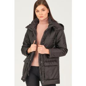 Dewberry Z6703 Siyah Kadın Kaban