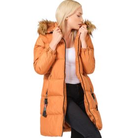 Dewberry Z6705 Açık Camel Kadın Mont