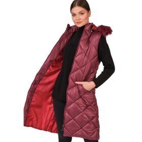 Dewberry Z6717 Bordo Kadın Yelek
