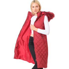 Dewberry Z6718 Bordo Kadın Yelek