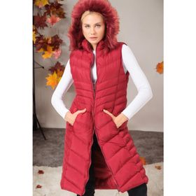 Dewberry Z6725 Bordo Kadın Yelek